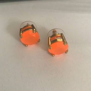 Neon orange Kate spade stud